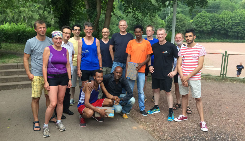 Laufen mit Flüchtlingen
